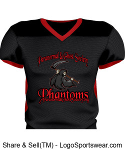Phantoms Black Reaper (Home) All Around Jersey Design Zoom