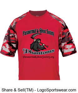 Phantoms Sleeve Camo Black Reaper (Away) Sports Tee Design Zoom